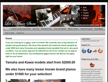 Tablet Screenshot of leesmusicstore.com